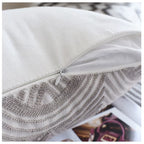 1Pc Nordic Geometric Cushion Cover Emboridered Grey Canvas Cotton Embroidery Pillow Cover Sofa Car Home Decorative 45X45Cm