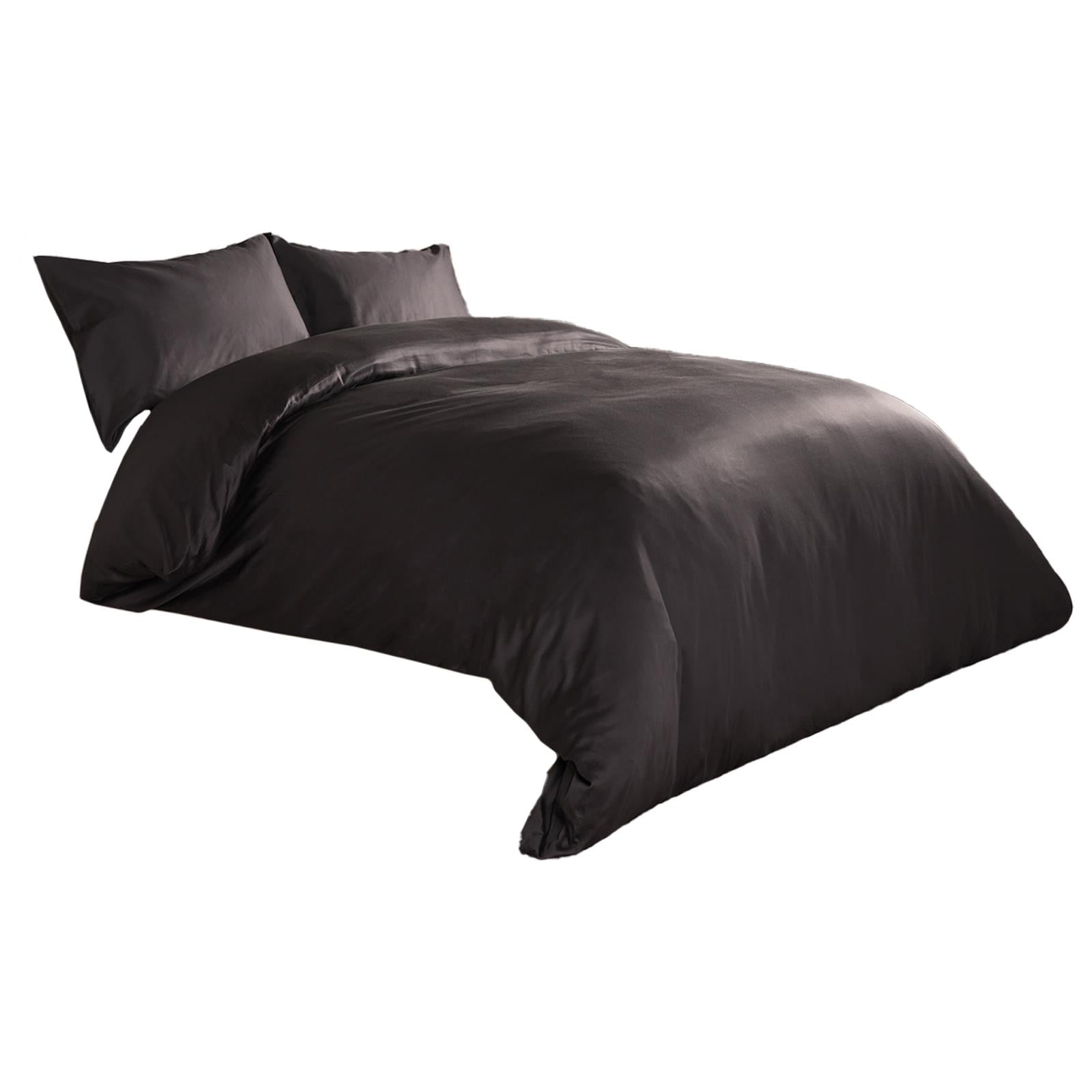 400 Thread Count Duvet Cover Bedding Set 100% Cotton Quilt Single Double King