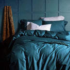 Hotel Luxury 4Pc Duvet Cover Flat/Fitted Sheet Set 500 Thread Count Egyptian Cotton Quality Ultra Silky Soft Premium Bedding Set