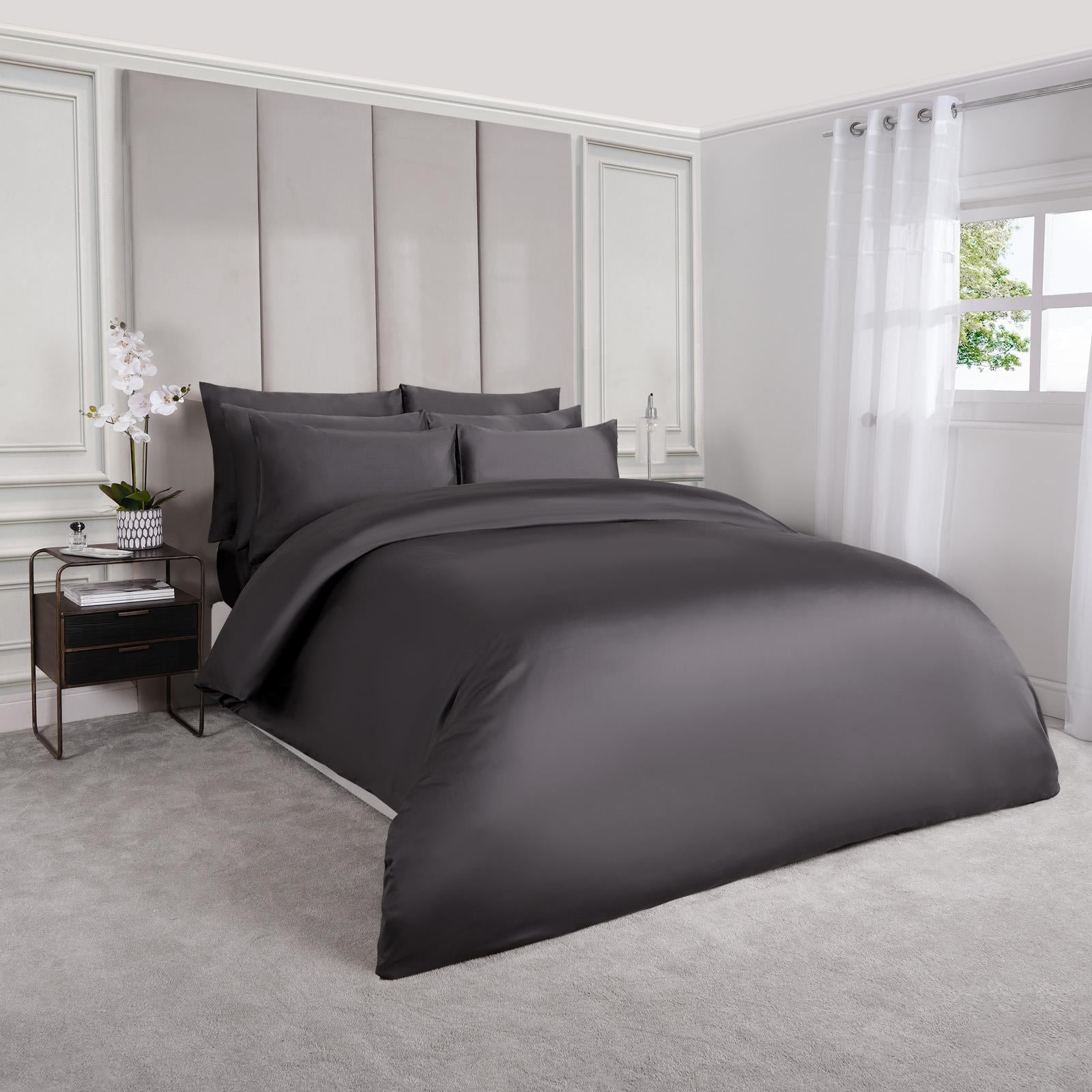 100% Cotton Duvet Cover 220 Thread Count Bedding Set Luxury Quilt Single Double