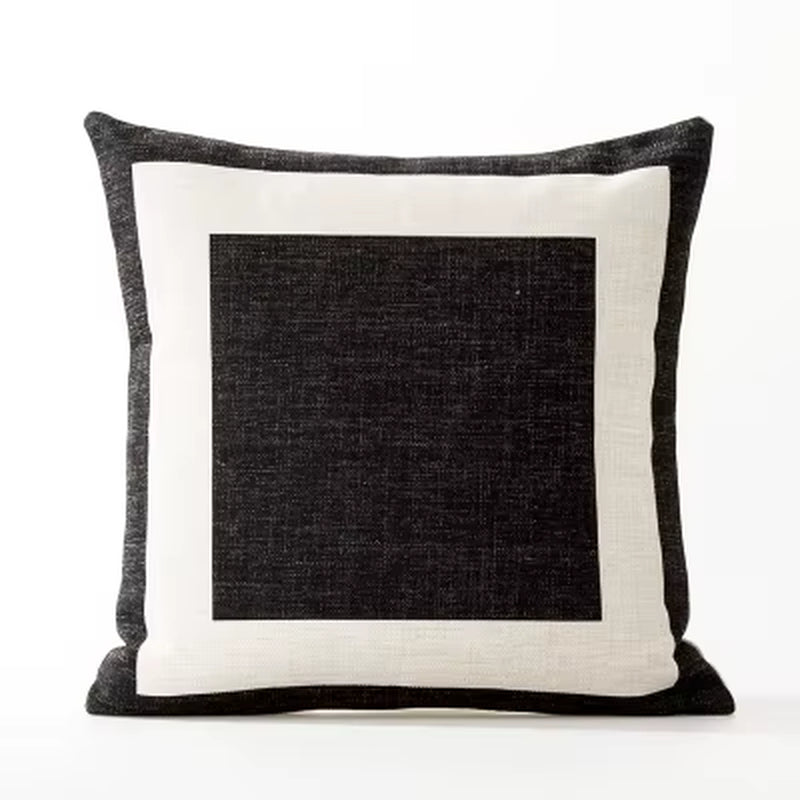 Nordic Geometry Black White Cushion Pillow Cover Home Decorative Office Sofa Linen Pillowcase 45X45Cm