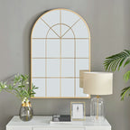 Roussel Window Style Metal Frame Floor or Wall Mirror Modern Design