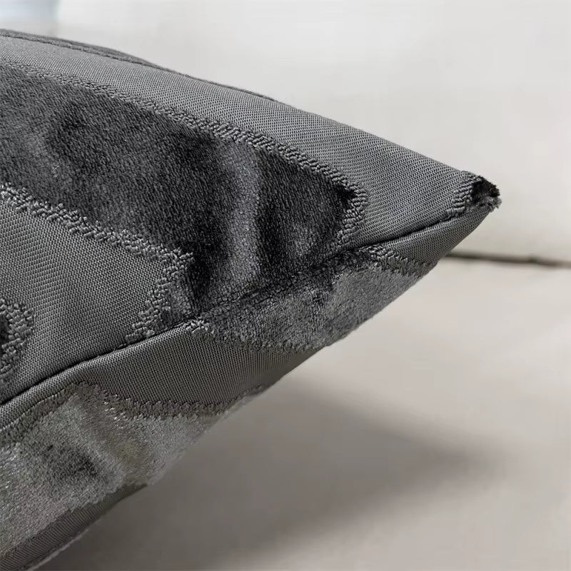 Decorative Luxury Modern Jacquard Cutting Velvet Vintage Cushion Cover Sofa Throw Pillowcase Seat Cushion Cover