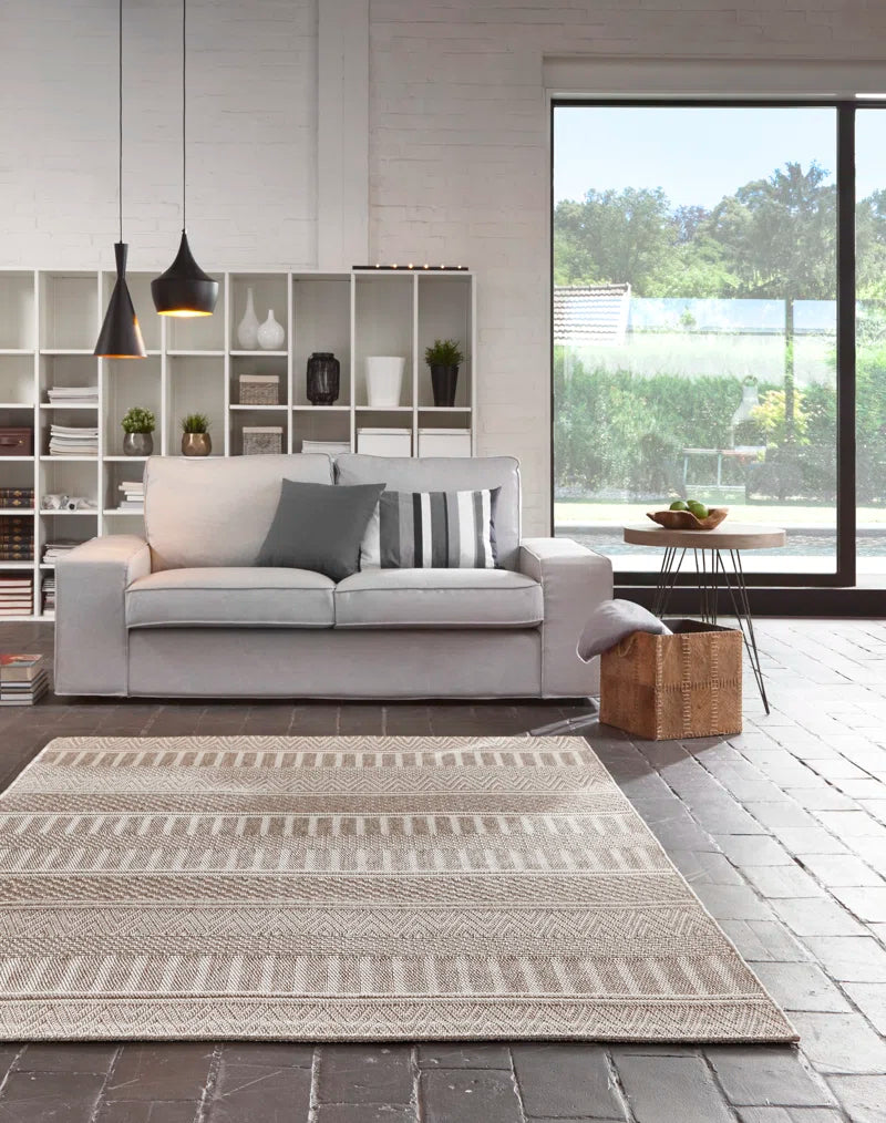 Harley Flatweave Beige Rug