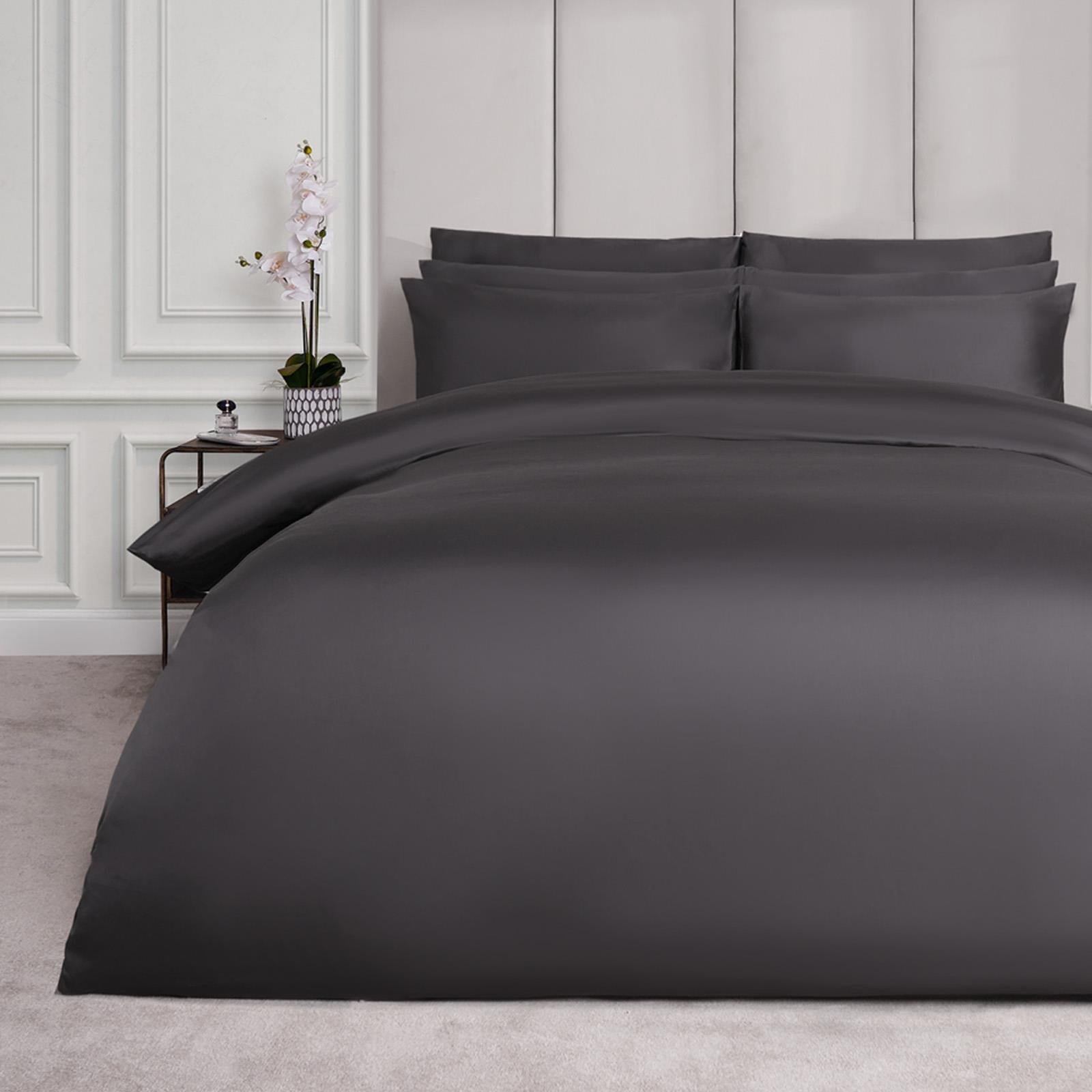 400 Thread Count Duvet Cover Bedding Set 100% Cotton Quilt Single Double King