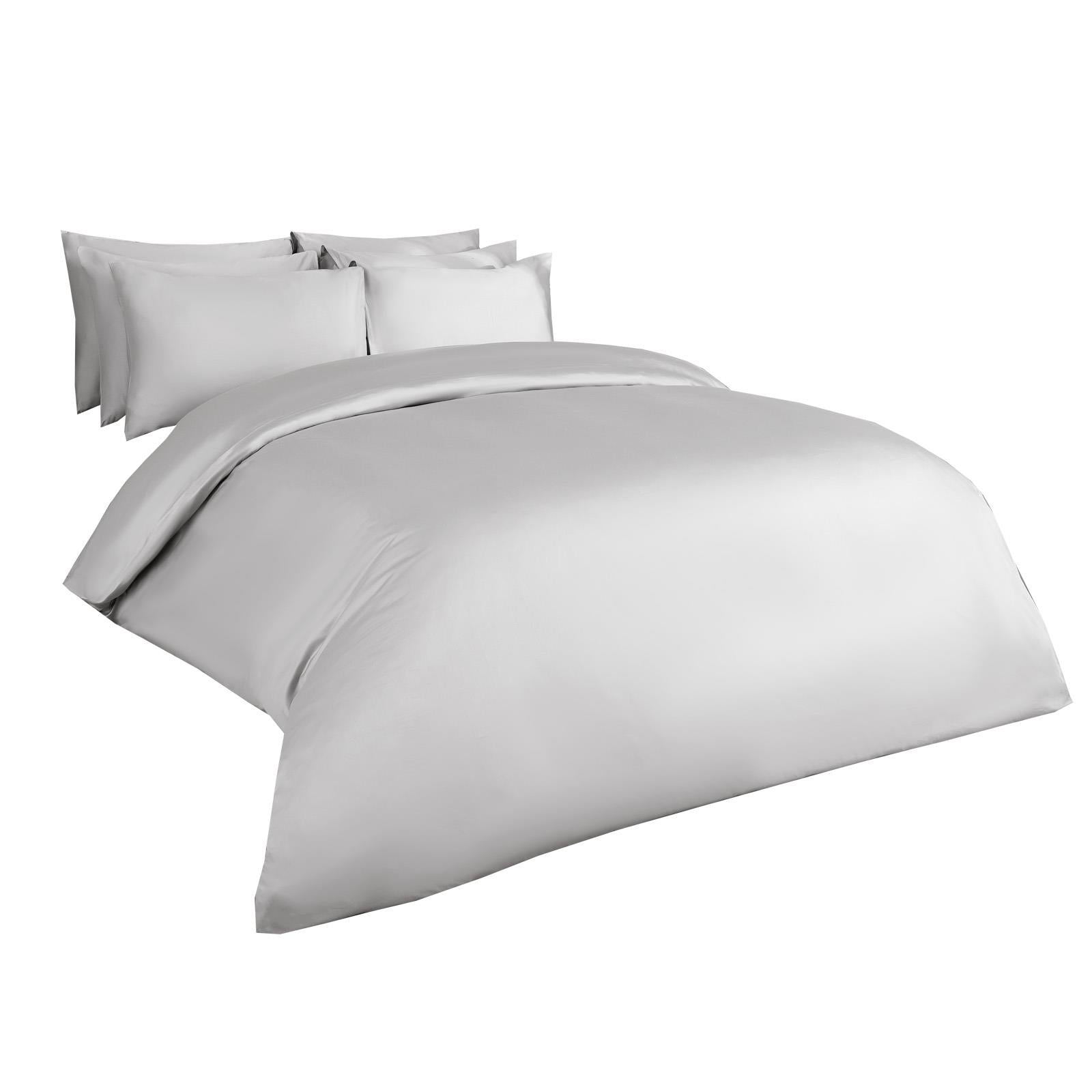 400 Thread Count Duvet Cover Bedding Set 100% Cotton Quilt Single Double King