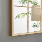 Roussel Window Style Metal Frame Floor or Wall Mirror Modern Design
