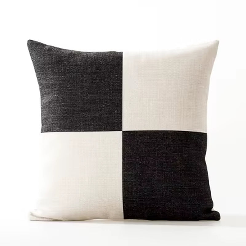 Nordic Geometry Black White Cushion Pillow Cover Home Decorative Office Sofa Linen Pillowcase 45X45Cm