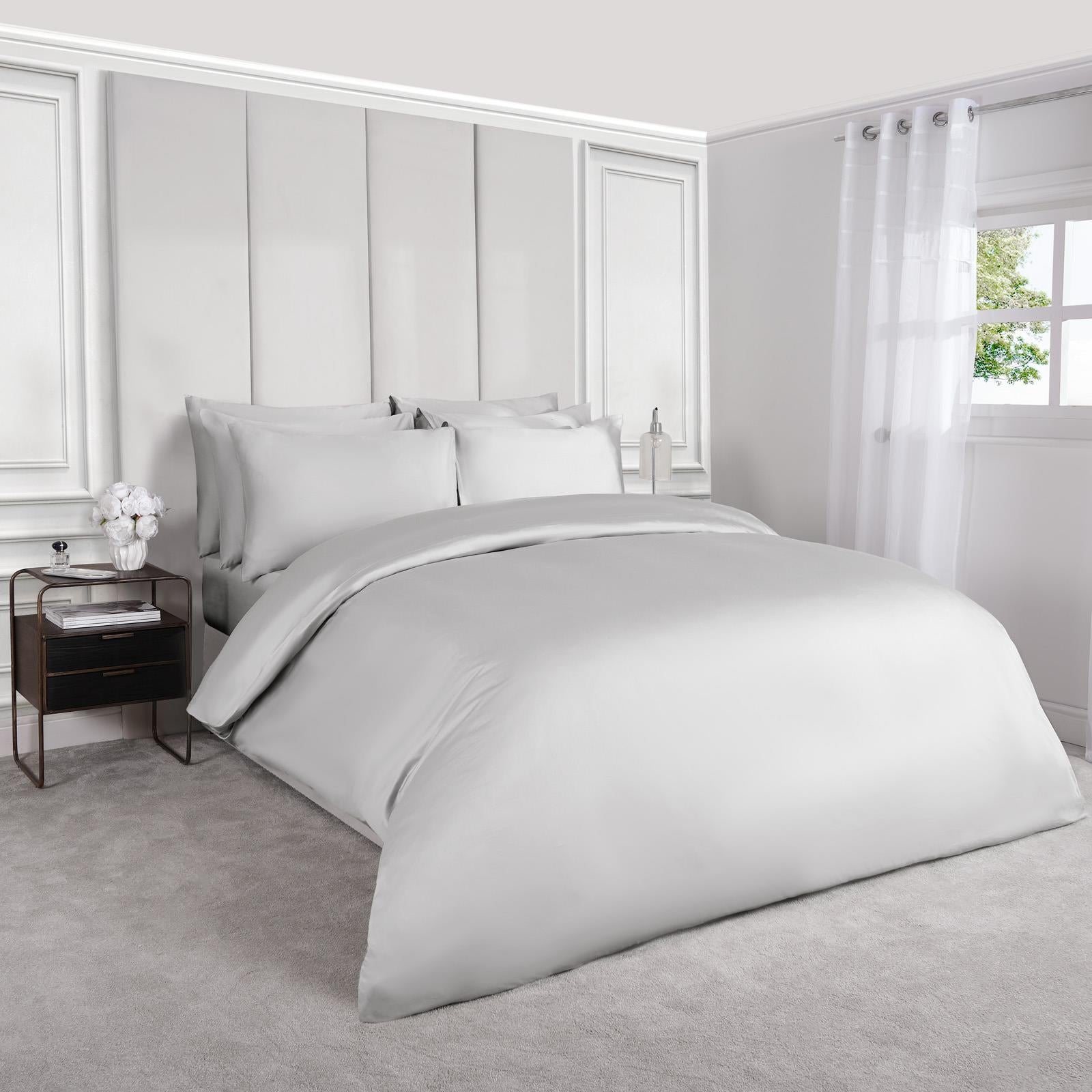 100% Cotton Duvet Cover 220 Thread Count Bedding Set Luxury Quilt Single Double