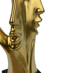 Adala Figurine Human 2 Face Statues Sculpture for Living Room, Modern Accents Home Tabletop Decor