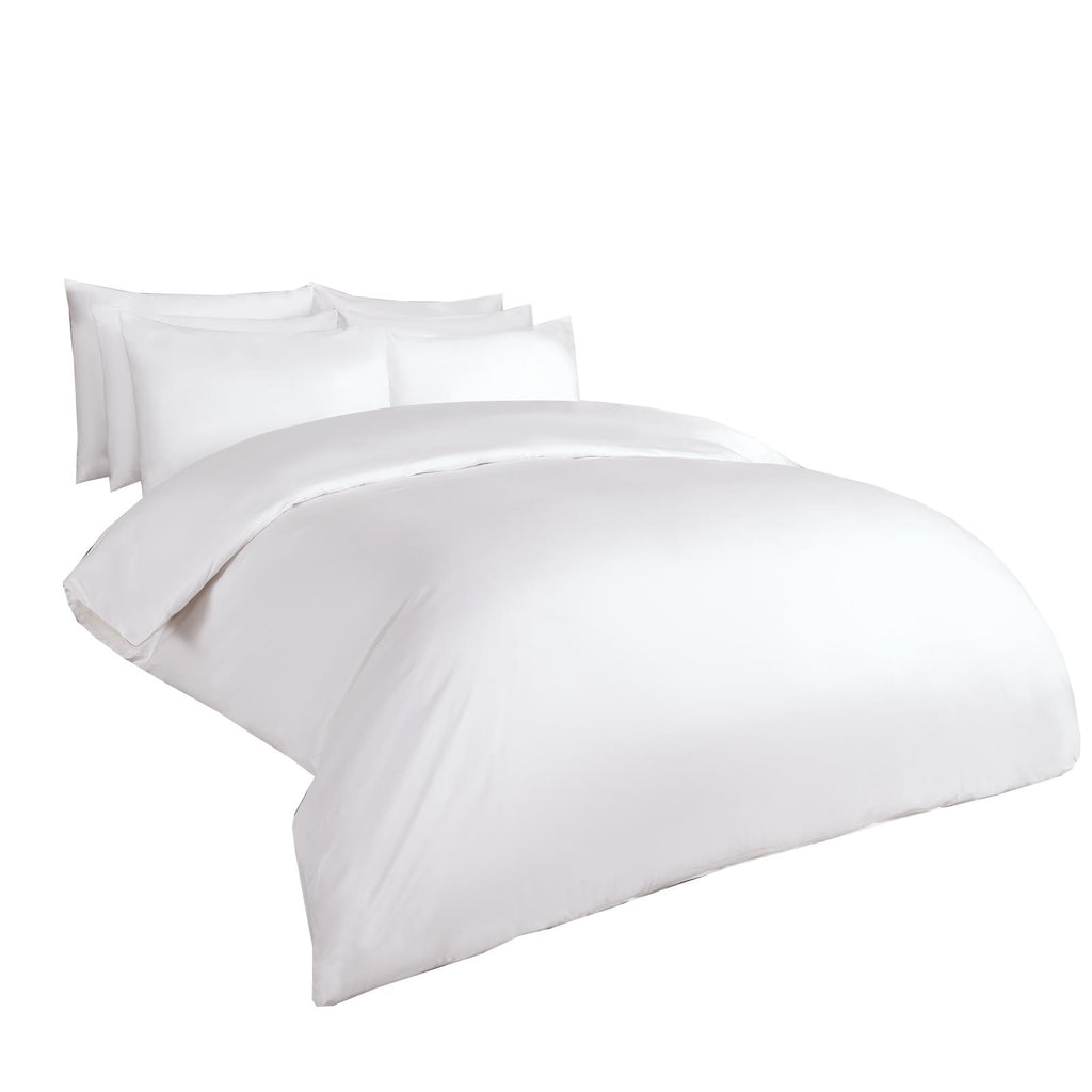 400 Thread Count Duvet Cover Bedding Set 100% Cotton Quilt Single Double King