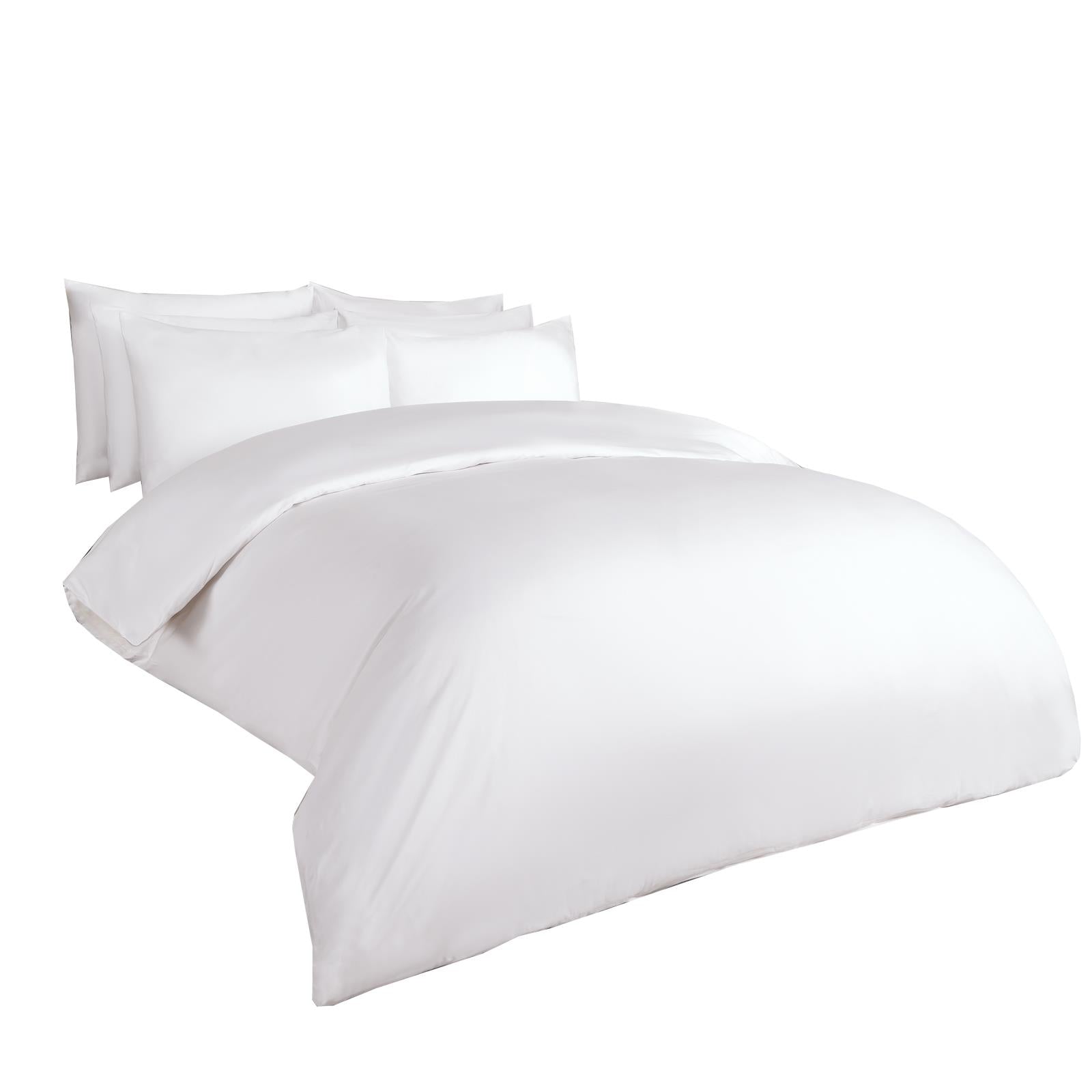 400 Thread Count Duvet Cover Bedding Set 100% Cotton Quilt Single Double King