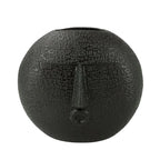 Textured Ceramic Vase for the Living Room, round Face Design Decorative Vase