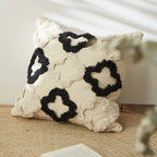 Brown Beige Embroidery Cushion Cover Tassels Home Decor Pillow Cover 45X45Cm/30X50Cm Geometric Sofa Pillowcase Pillow Sham