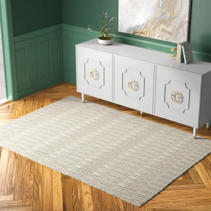 Koa Geometric Flatweave Area Rug
