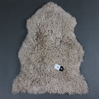 Radhika Curly Sheepskin Rug in Beige