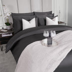 100% Cotton Duvet Cover 220 Thread Count Bedding Set Luxury Quilt Single Double
