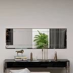 Mirror Dpesol, Mirror, Wall Furnishing Item, Mirror Decoration, 40X2H120 Cm, White