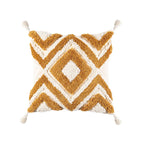 Brown Beige Embroidery Cushion Cover Tassels Home Decor Pillow Cover 45X45Cm/30X50Cm Geometric Sofa Pillowcase Pillow Sham