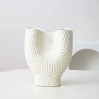 Nordic Golden Ceramic Vase Modern Home Decoration Ornaments Countertop Vase Creative Living Room Flower Arrangement Vase