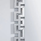 Delk Accent Silver Patterned Rectangular Wall Mirror