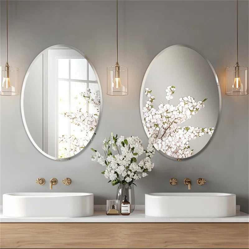Oval Flat Rithi Wall Mirror
